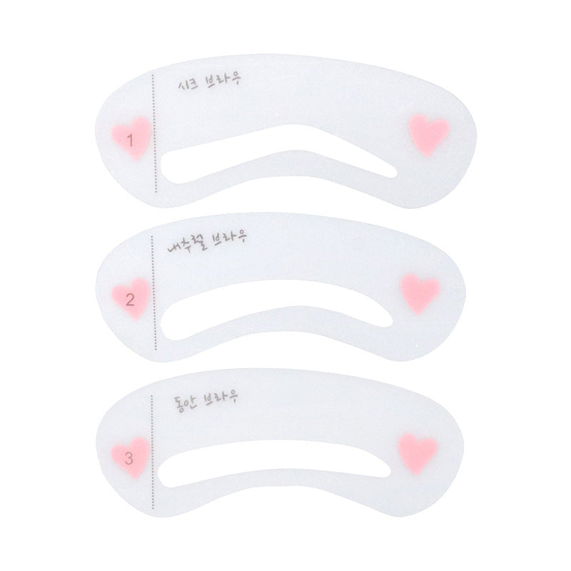 3-Piece Eyebrow Stencil Kit for Perfect Brow Shapes