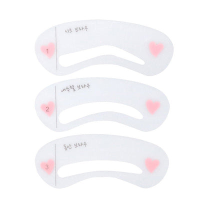 3-Piece Eyebrow Stencil Kit for Perfect Brow Shapes