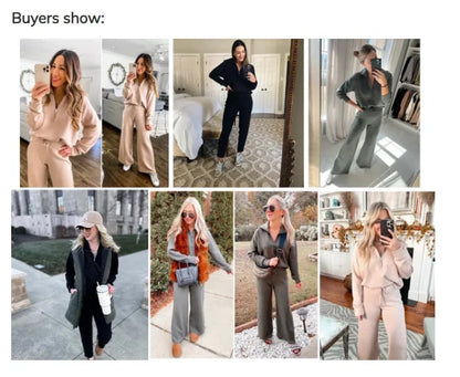 💝LAST DAY PROMOTION 50% OFF!!🎀Women's 2 Piece Casual Outfits Sweatsuit Set